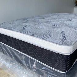 Queen Euro Bamboo Pillow Top!!