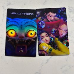 K Pop Demon Hunter Happy Meal Cards