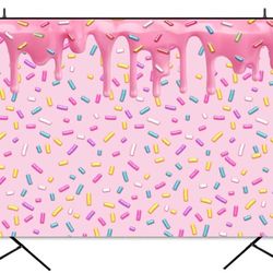 Sprinkles Pink Banner/Backdrop 