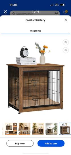Dog Crate For Medium Dogs With Double Doors And Cushion