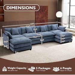 U-Shaped Modern Sofa Modular Sectional