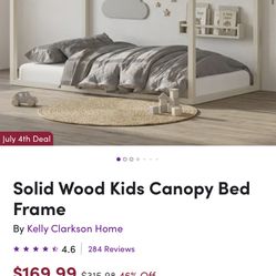 Full Size Canopy Bed Kids 