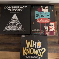 Three Board Games, Open But Not Played