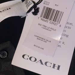 Coach Long sleeve collard shirt