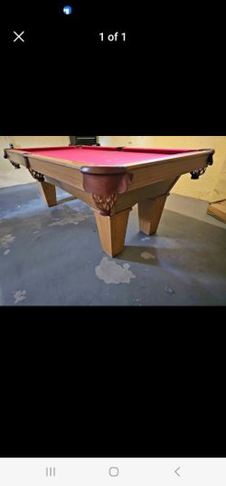 POOL TABLE 7 FOOT PEARL WICK GREAT SHAPE.FITS EVERYWHERE.SLATE