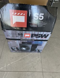 PSW Cinema S5 5.1HD Home Theater Surround Sound System. Brand new 