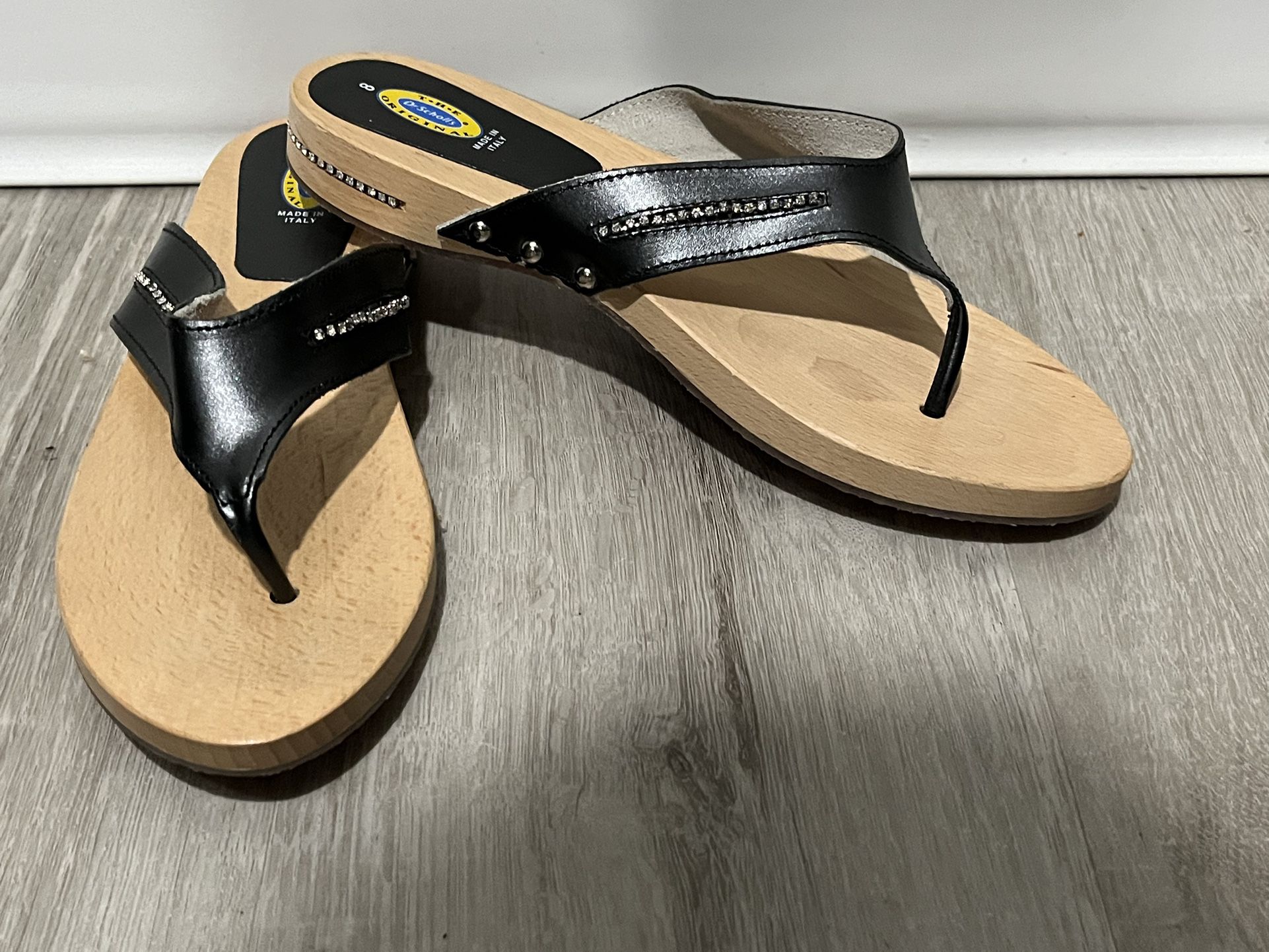Dr Scholl’s Women’s Wood And Leather Sandals