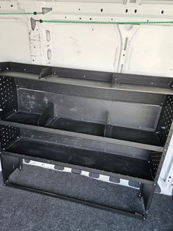 Nice brand new steel shelving for van.