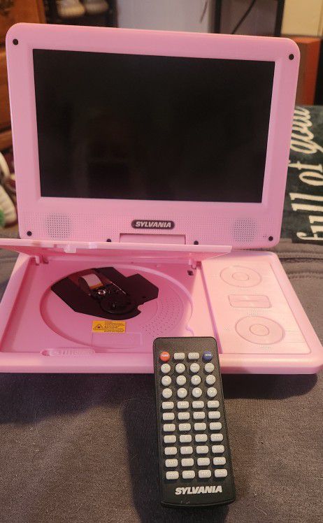 Pink Sylvania Portable Dvd Player 