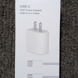 Apple Android USB C 20w Charger With Cable