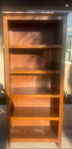 Wooden Bookcase wide 30 1/2 in 6 ft