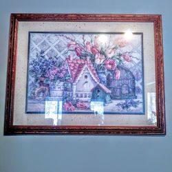 Vintage Barbara Mock Framed Art