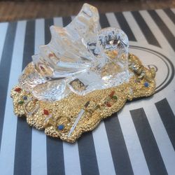 Crystal Dragon On Treasure, Waterford, New In Box