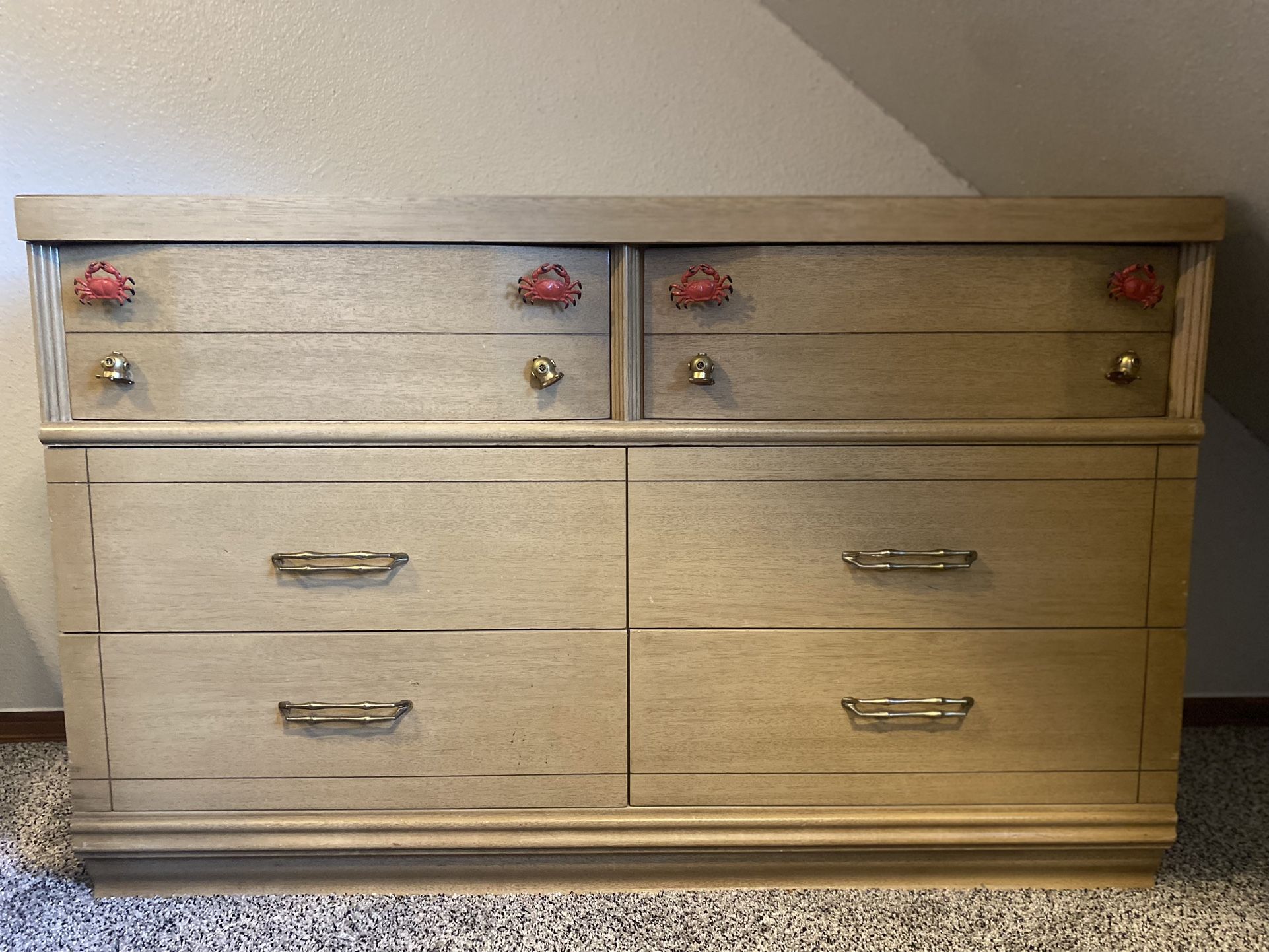 Antique mcm Dresser By Harmon mfg Co