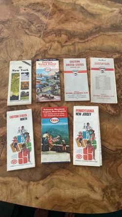 Vintage Road Maps – 1950s/60s Lot of 6 (AAA, NAC, ESSO)