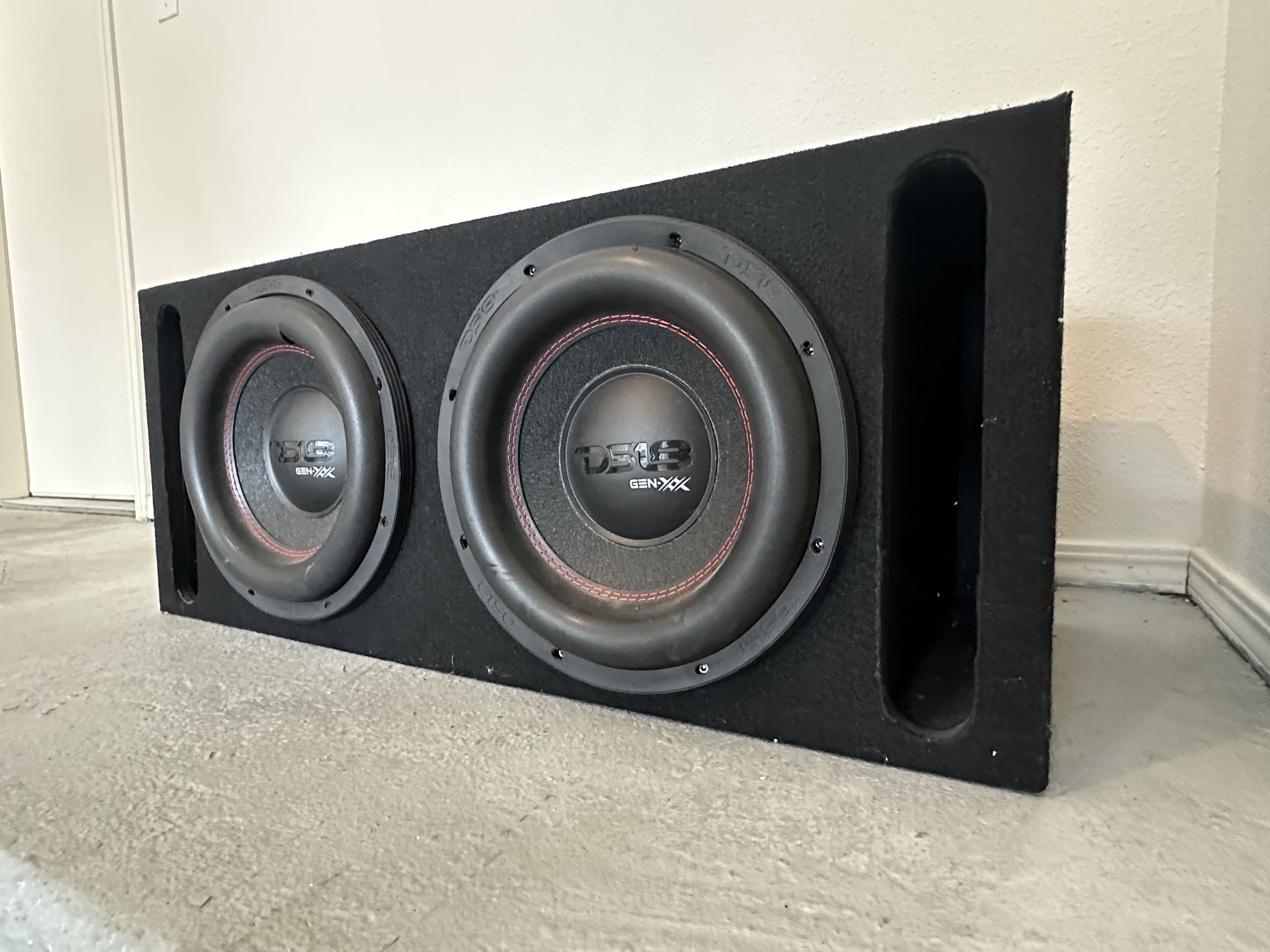 Subwoofer Package Dual 12” DS18 Subs and Hifonics Amp