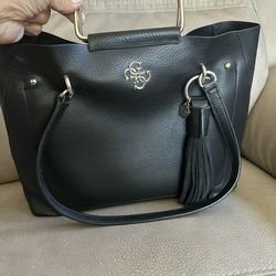 Black and  Gold Guess Purse