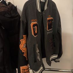 off white varsity jacket
