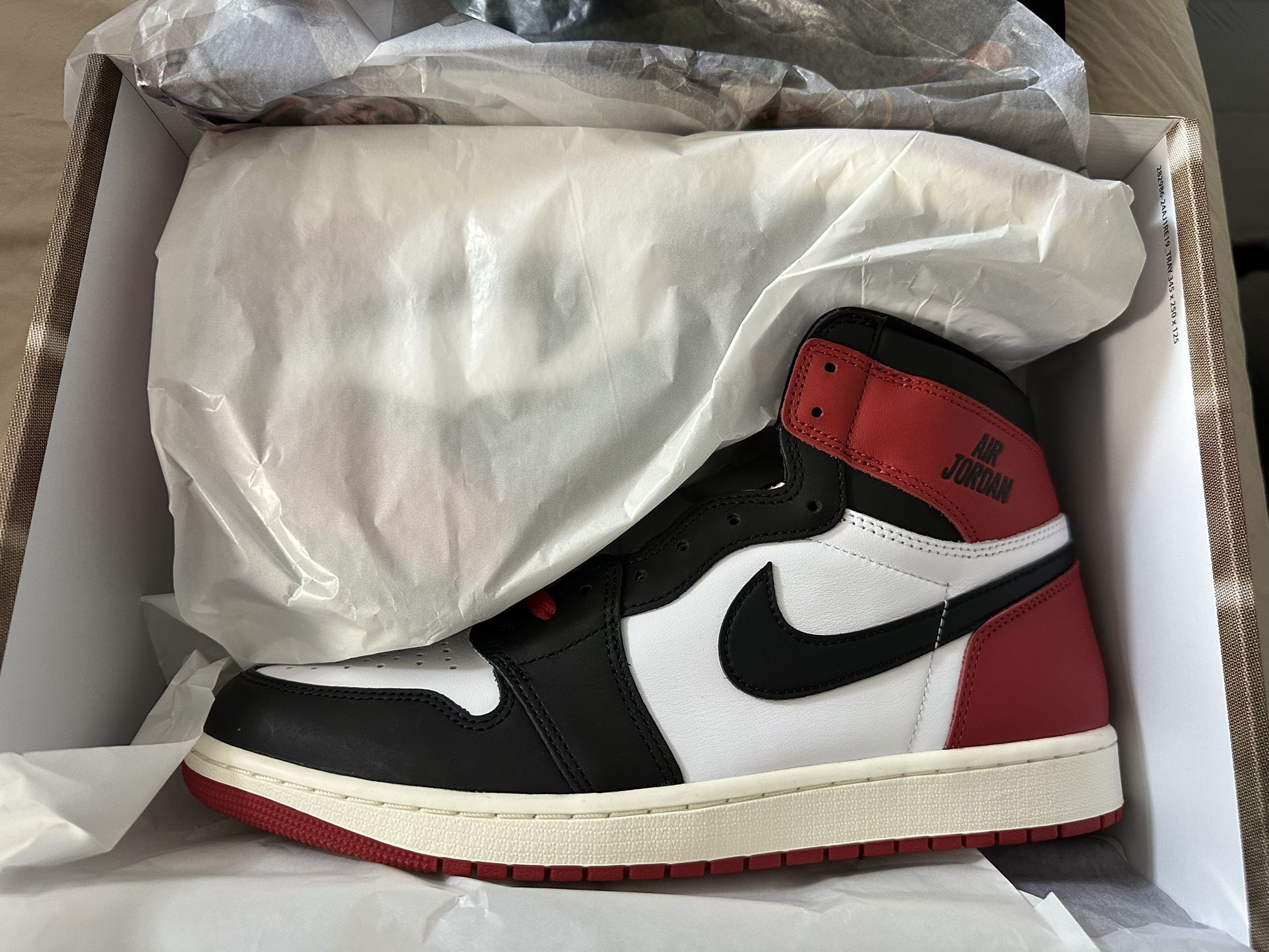 Jordan 1 Reimagined Black Toe, Sz 11.5 & 12