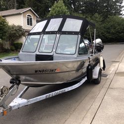 2005 Alumaweld 16’ Talon Fishing Boat