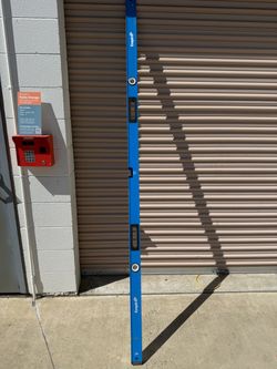 Empire Level 96" Long 3 Vial Box Beam Level Metal, Blue, 1 Level & 2 Plumb Vials MSC# (contact info removed)4