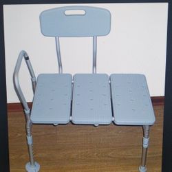 Drive Medical Tub Transfer Bench Large Bath Seat With Back