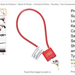 Red cable firearm lock kit Plus Some Other Stuff