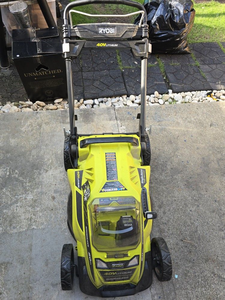 Ryobi Brushless Battery Lawnmower