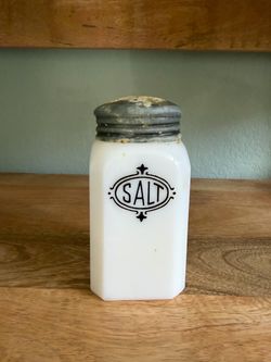 Vintage Milk Glass SALT Shaker