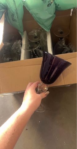 Glass Goblets Set