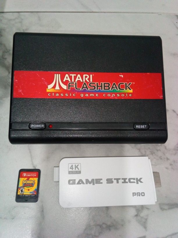 Game Stick And Classic ATARI Console 