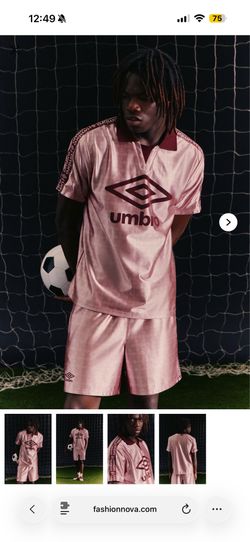 Brand New Umbro Side Tape Soccer Jersey - Pink