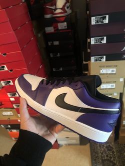 Nike air Jordan 1 court purple low size 13