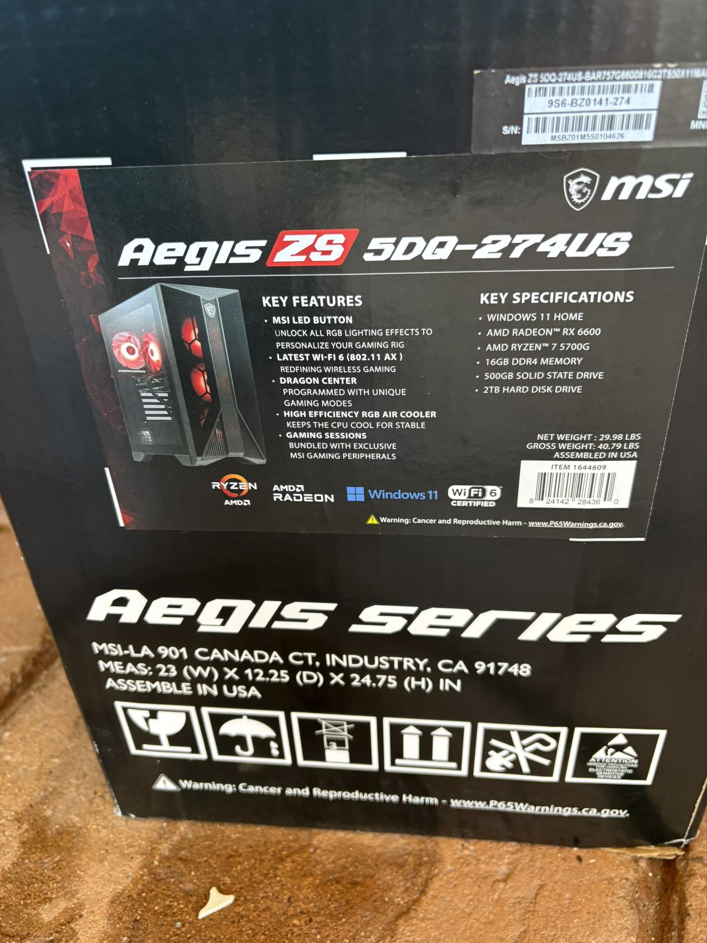 aegis gaming desktop 