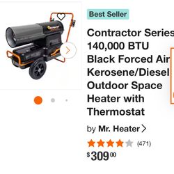 Heater Outdoor Mr Heater  140,000 Btu