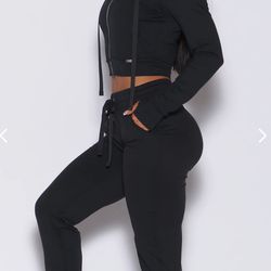 XS Bombshell Sportswear Black Joggers Active Workout Women’s Gym Lounge Pants
