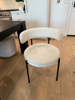 CB2 Ivory Dining Chairs x4