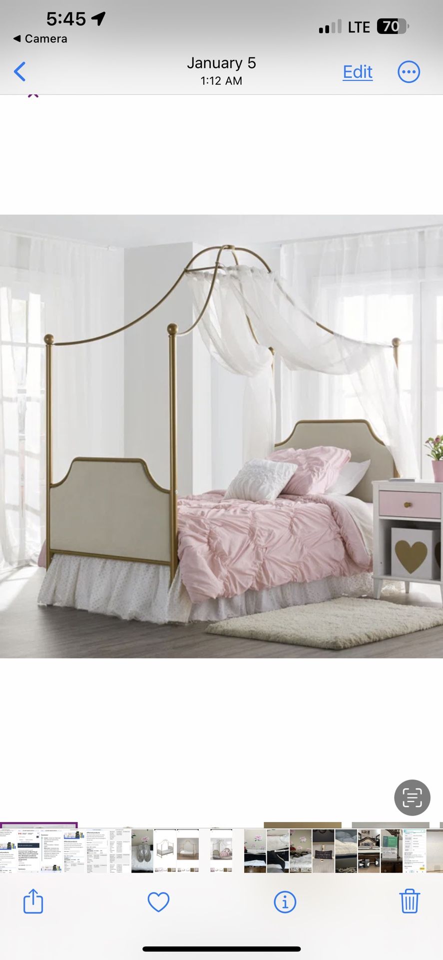 Monarch Hill Clementine Twin Canopy Bed!