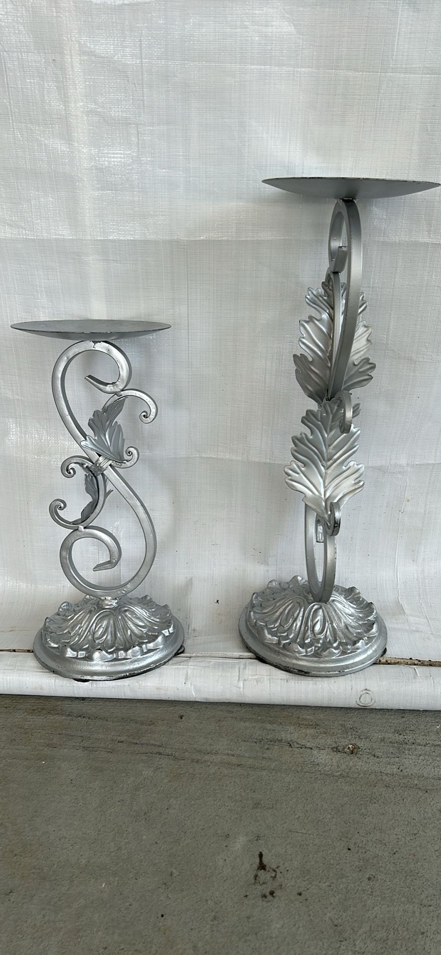 Of Matte Silver Holders