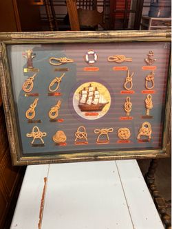 nautical theme picture/Art/shadowbox/nautical theme picture/