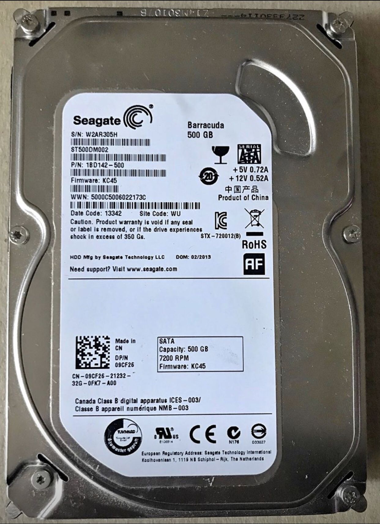 Seagate desktop hard drive