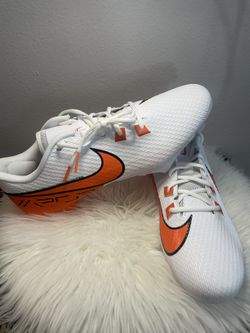 Nike Vapor Edge Speed 360 2 Men’s Sz 14 White Orange Football FQ4045-100 No Box