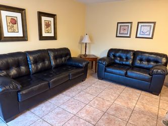Dark Brown Leather Couches