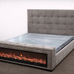 Footboard FIREPLACE bed 🛏️👌🏻👌🏻🛏️🔥🔥