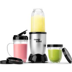 BRAND NEW IN BOX Magic Bullet Blender, Small, Silver, 11 Piece Set
