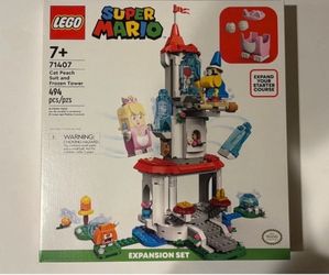 Lego Super Mario Cat Peach Suit and Frozen Tower Expansion Set