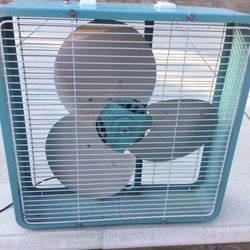 Vintage Metal Box Fan 