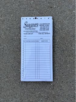 Roster Line-Ups! Great for baseball & softball! *NEW*