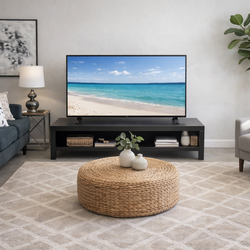 TV stand and side table with lamp