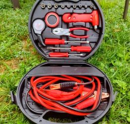 FIRESTONE Premium Booster Cables/Jumper Cables Car Tool Emergency Brake Down Kit